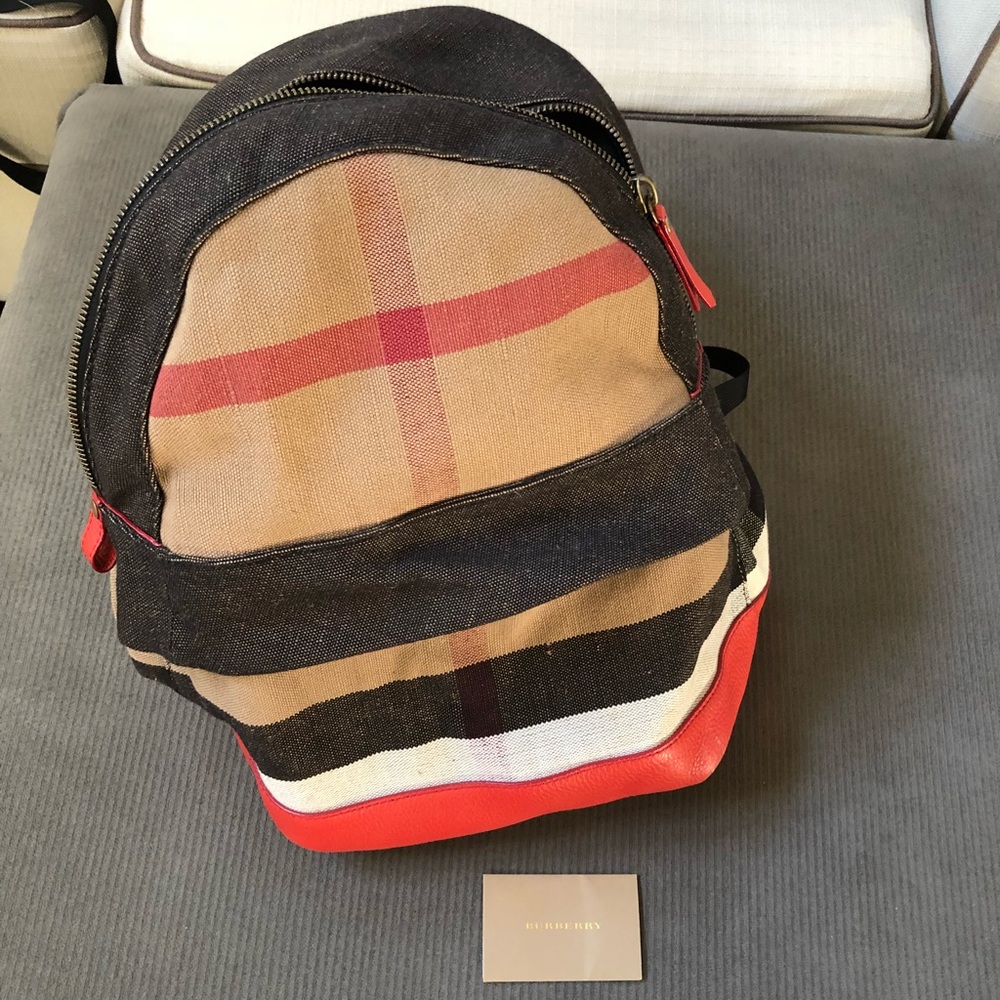 Authentic Burberry Backpack.